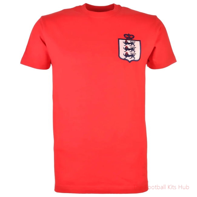 England Limited Edition Retro T-Shirt Red