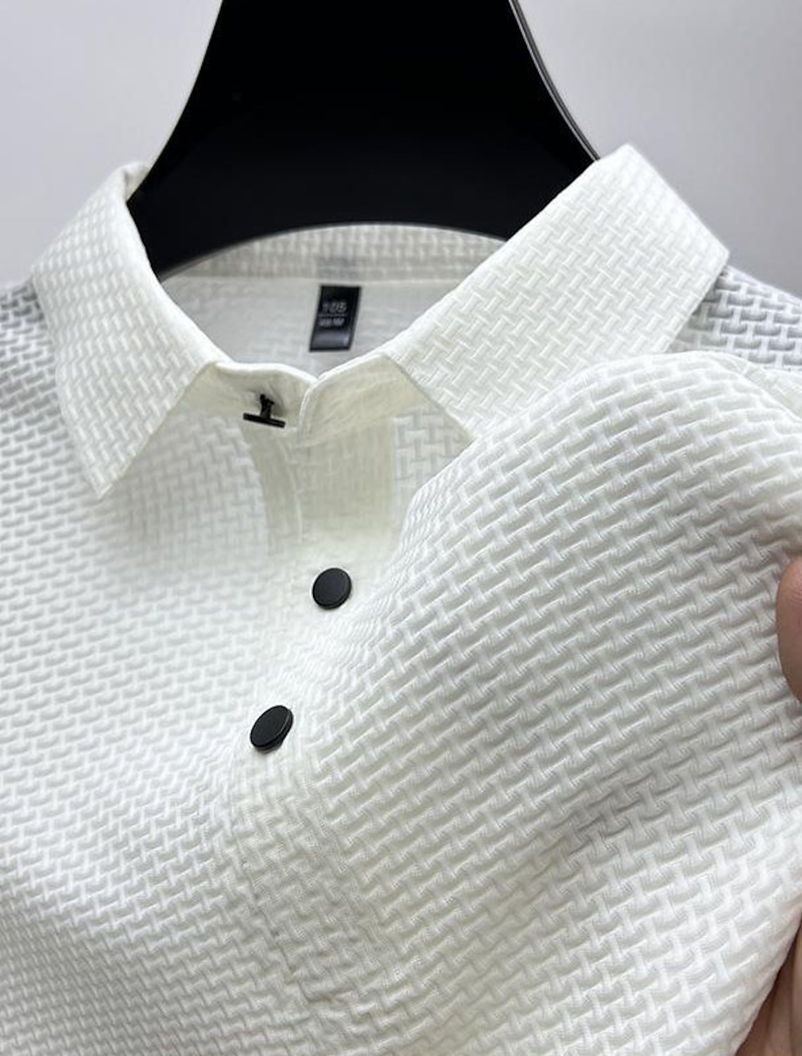 Men's Textured Golf Polos Shirts Casual Holiday Classic Short Sleeve