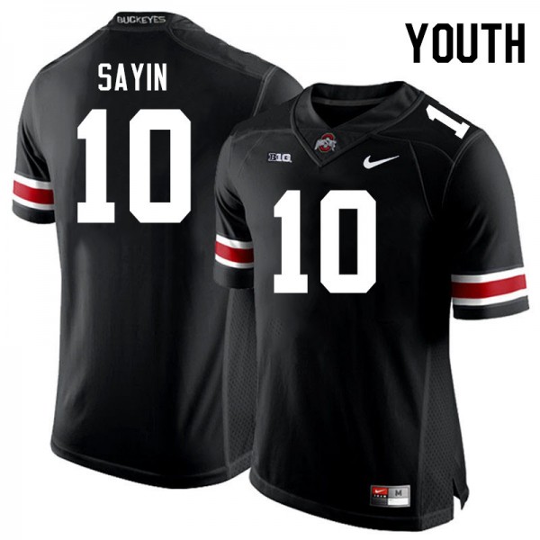Youth Ohio State Buckeyes #10 Julian Sayin Black Nike Stitch Jersey