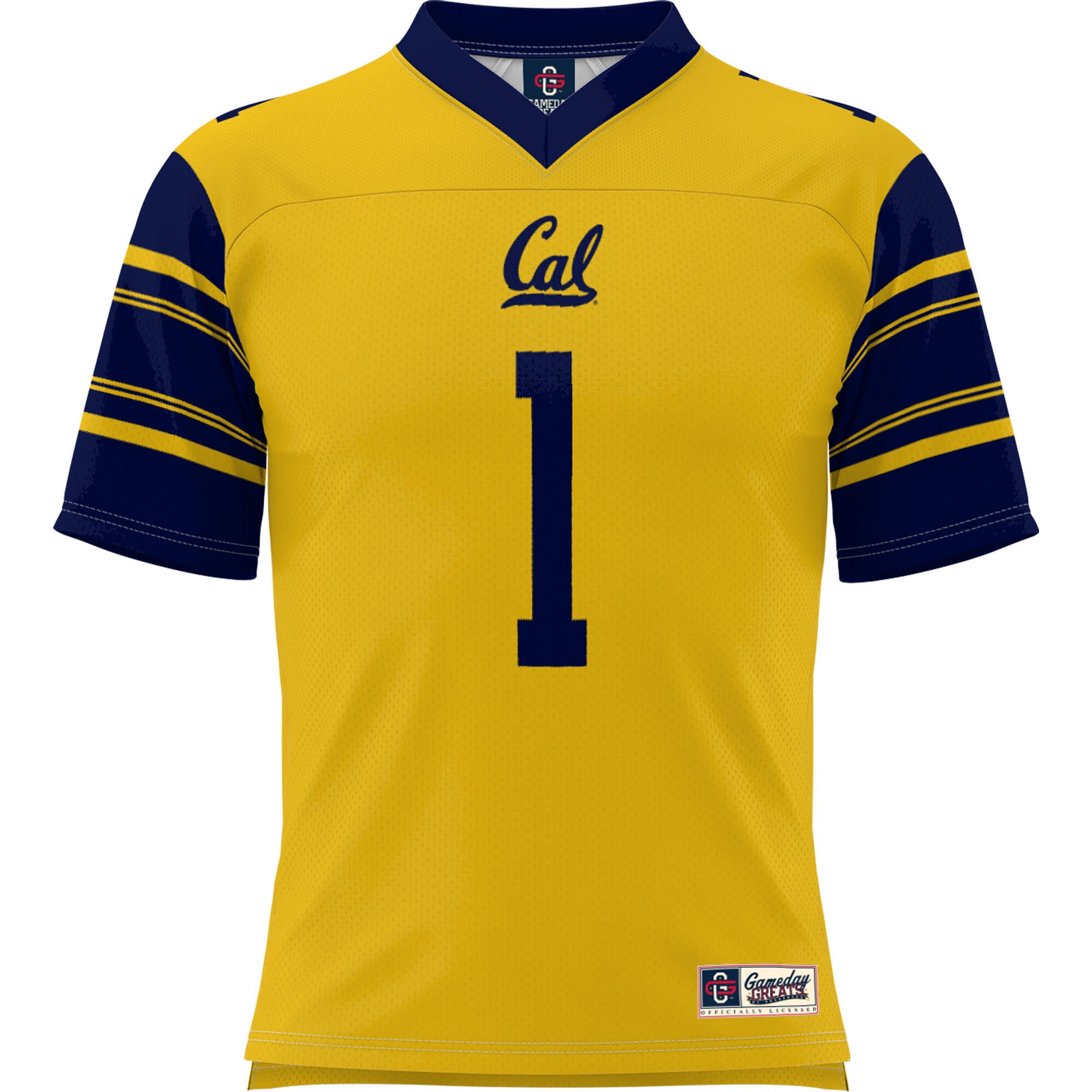 #1 Cal Bears GameDay Greats Football Jersey - Gold