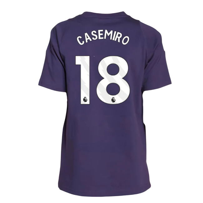 Match Quality Football Man Utd Training Tee Aurora Plum Kids Casem...
