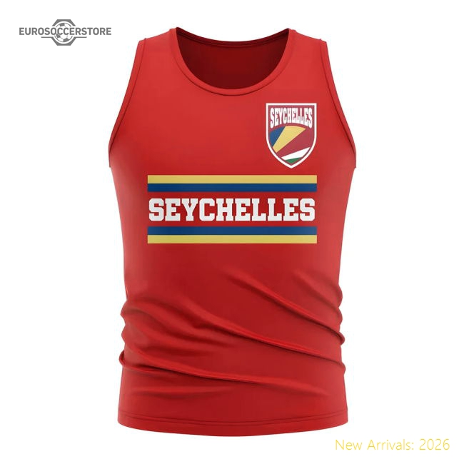 Seychelles Core Football Country Sleeveless Tee (red) - World Cup Edition