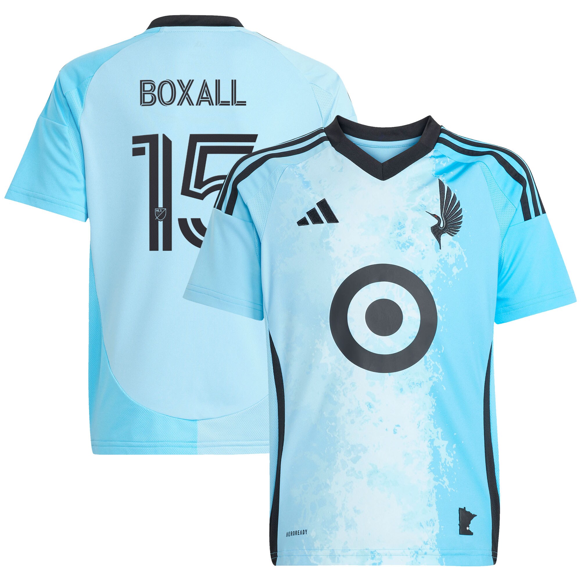 [SJH] Michael Boxall Minnesota United FC Youth 2025 CONVERGENCE Replica Jersey - Blue