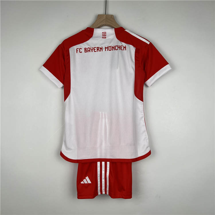 Kids Bayern Munich 2324 Home Suits ShirtShorts - Official Replica