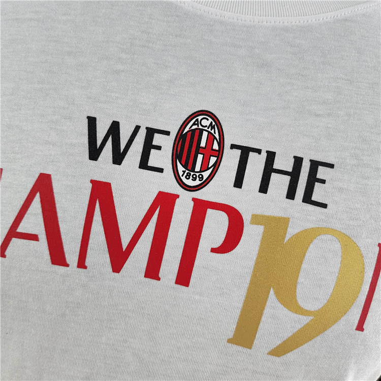 21-22 AC Milan Champion White T-Shirt - Official Replica 6707