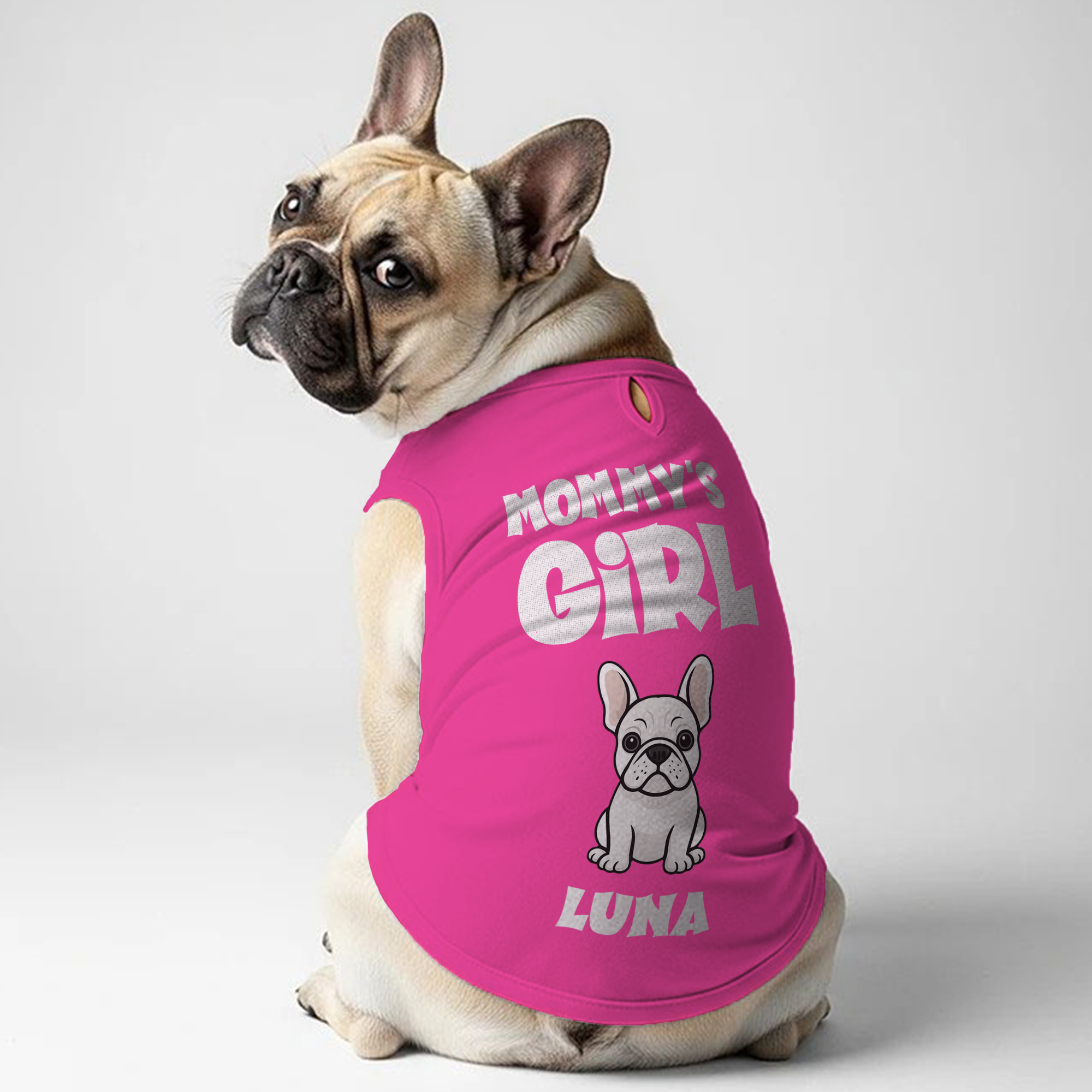 Mommy’s Girl - Personalized Frenchie Shirt | Custom Dog T-Shirt for French Bulldogs