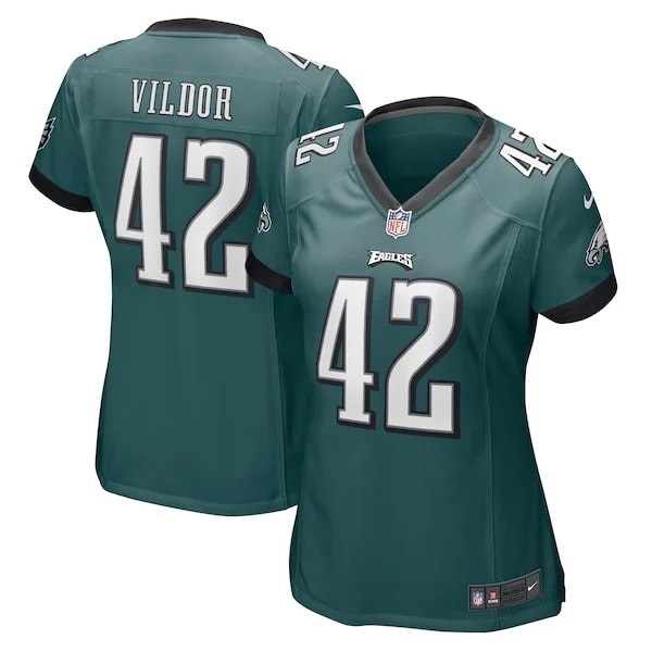 None Kindle Vildor Game Jersey - Green | NFL Player Jersey | NFL Footb