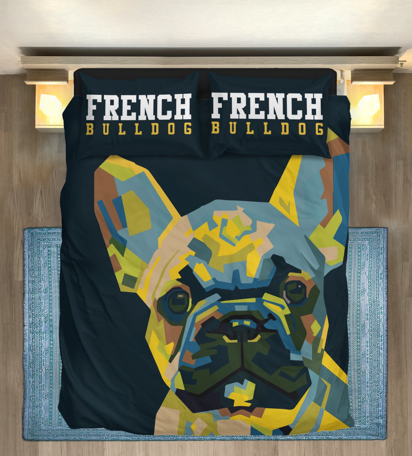 French Bulldog Paul Bedding Set Cute Frenchie Essential