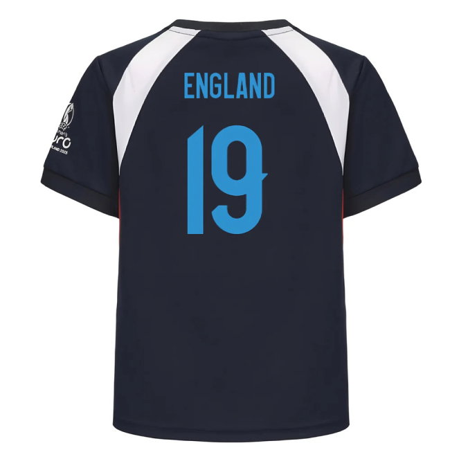 2025 England WEC Poly T-Shirt (Navy) - Kids (ENGLAND 19)