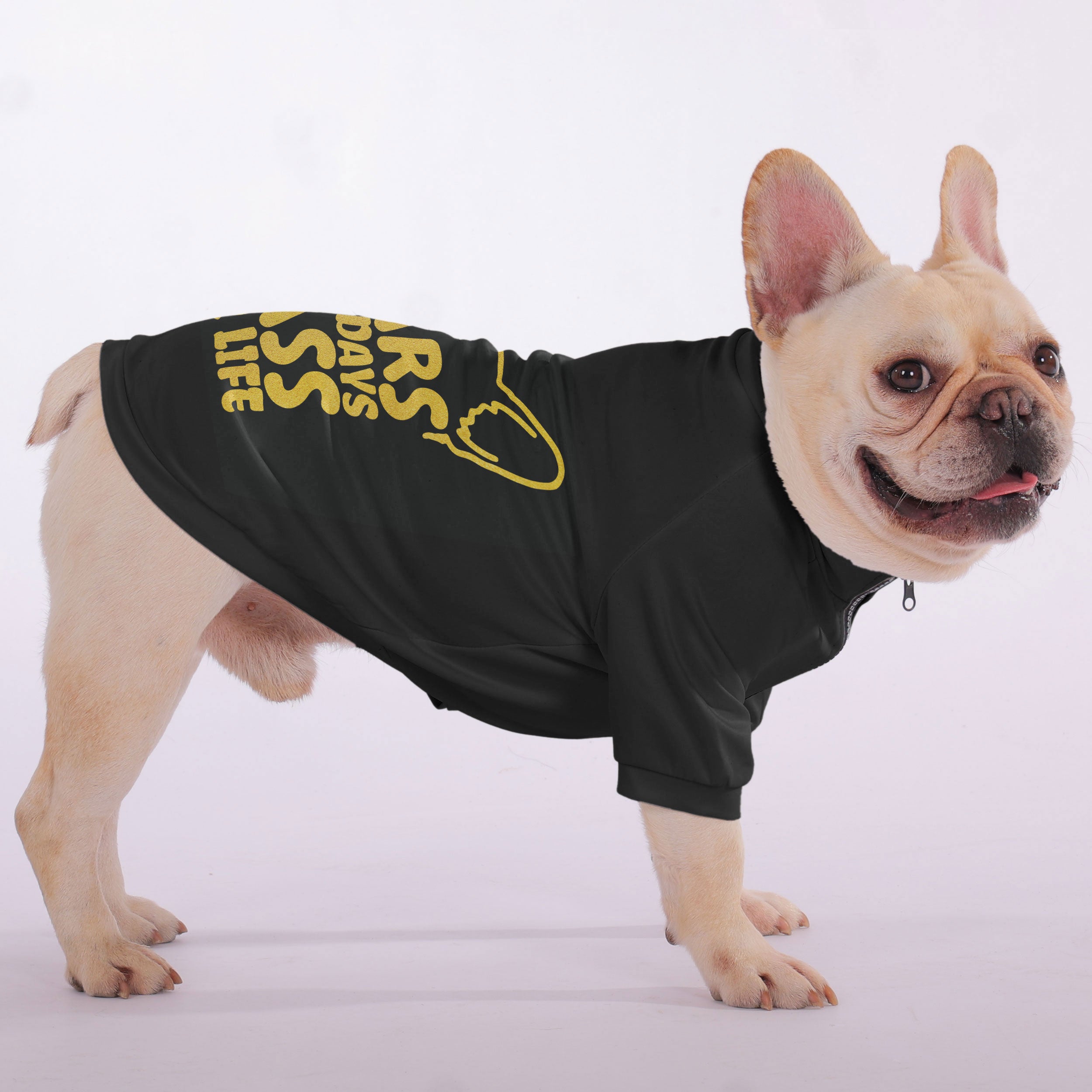 Lover Snuggly Zip-up Sweatshirt For French Bulldogs Frenchie Themed Wear