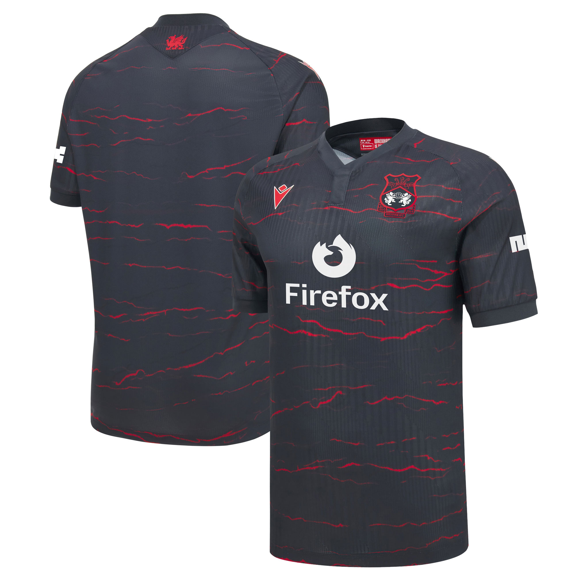 [LK] Wrexham Youth 2026/27 Away Replica Jersey - Charcoal