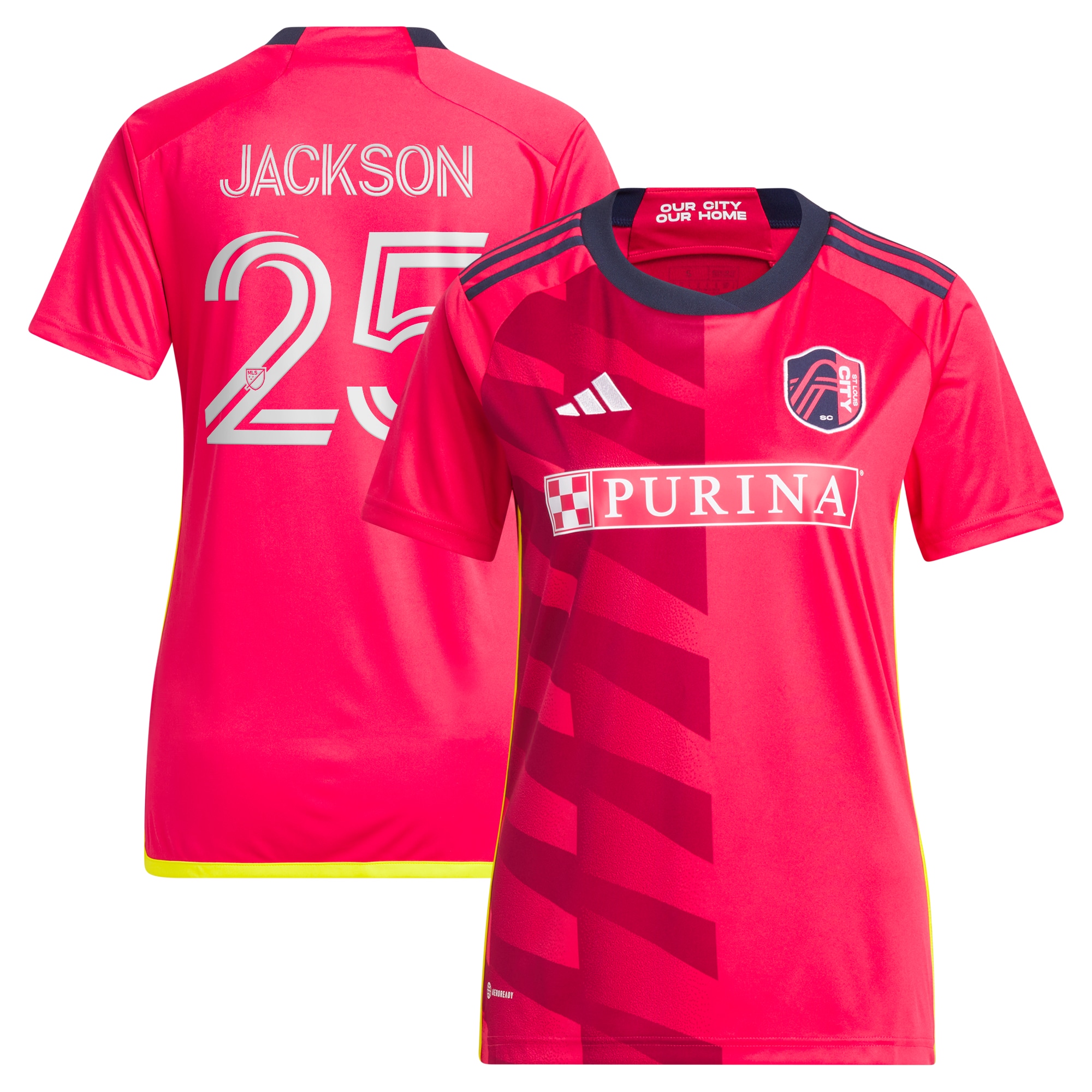 [SJH] Aziel Jackson St. Louis City SC Women's 2024 The Spirit Kit Replica Player Jersey - Red