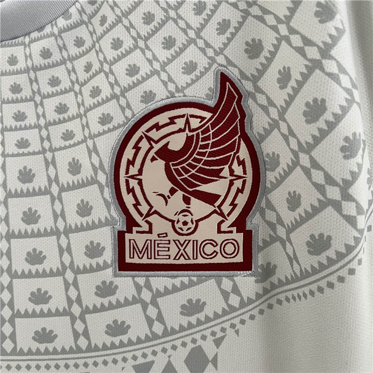 2324 MEXICO GREY SOCCER JERSEY FOOTBALL SHIRT - Official Replica 7373
