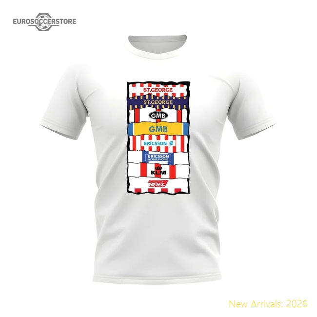 Authentic Brentford Sponsor History T-shirt (white) - Premium Quality