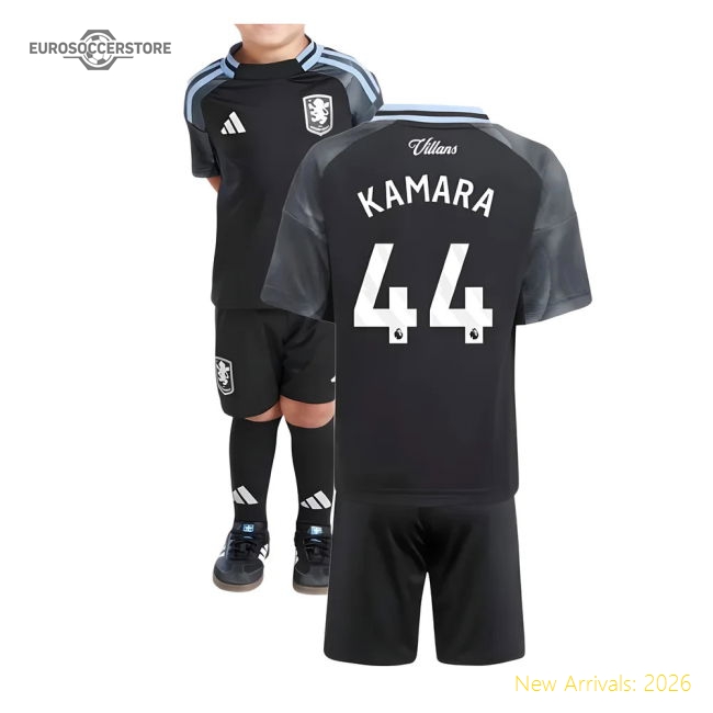 2025-2026 Aston Villa Away Mini Uniform Kamara 44 Classic