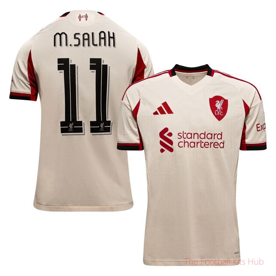 Liverpool Away Shirt 2025/26 Champions League M.SALAH 11 Kids