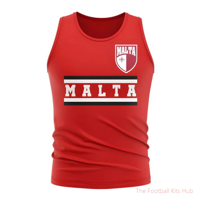 Malta Core Football Country Sleeveless Tee (Red)