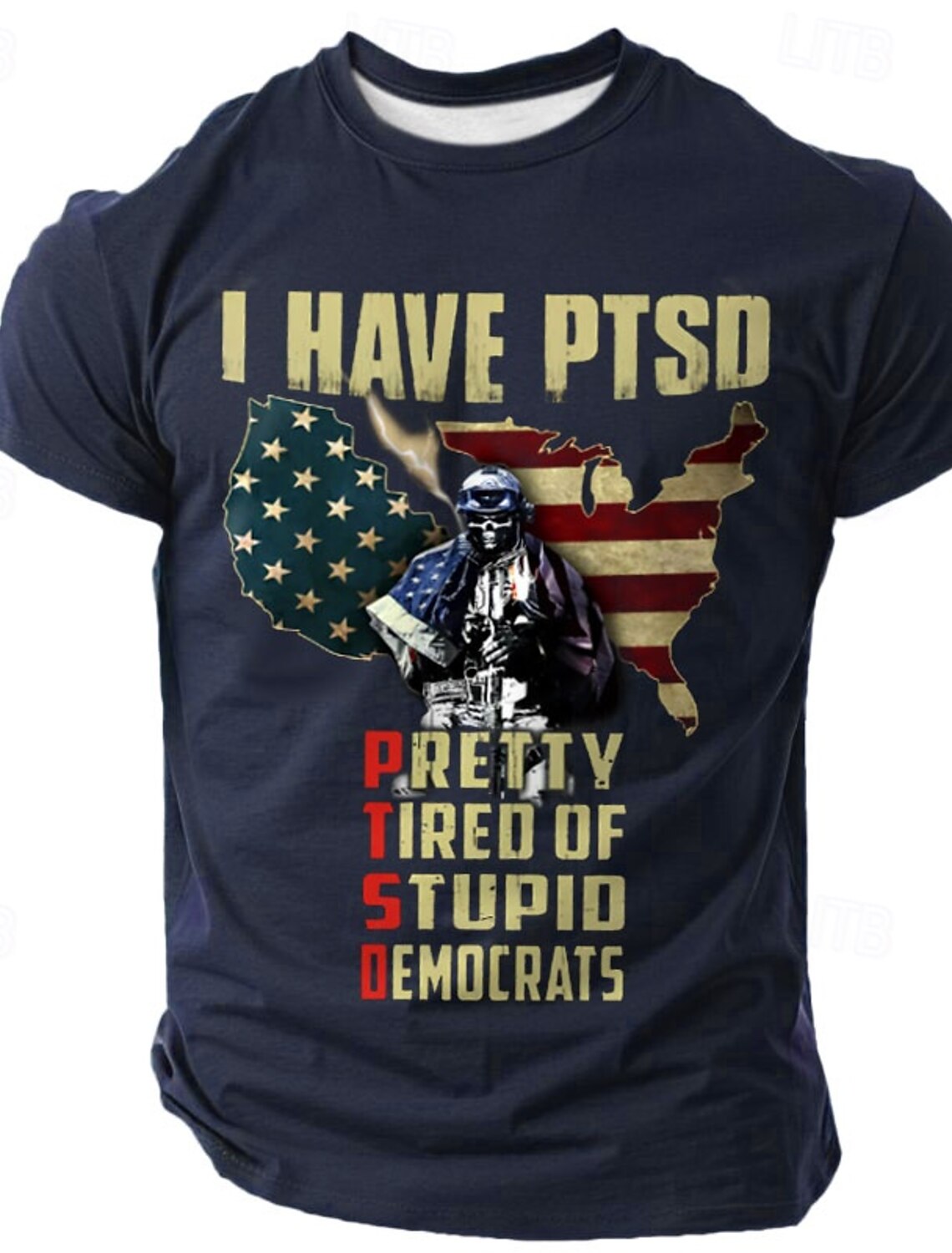 4th of July 2026 250th Memorial Day Patriotic Patriot 3D Print US Flag Crew Neck Short Sleeve T-Shirt Daily Street