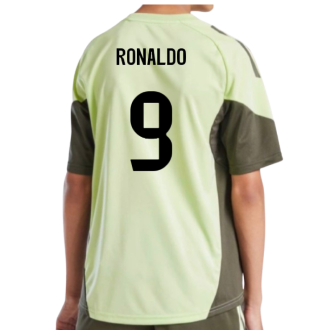 2025-2026 Real Madrid Retro Football Shirt - Kids (Almost Lime)