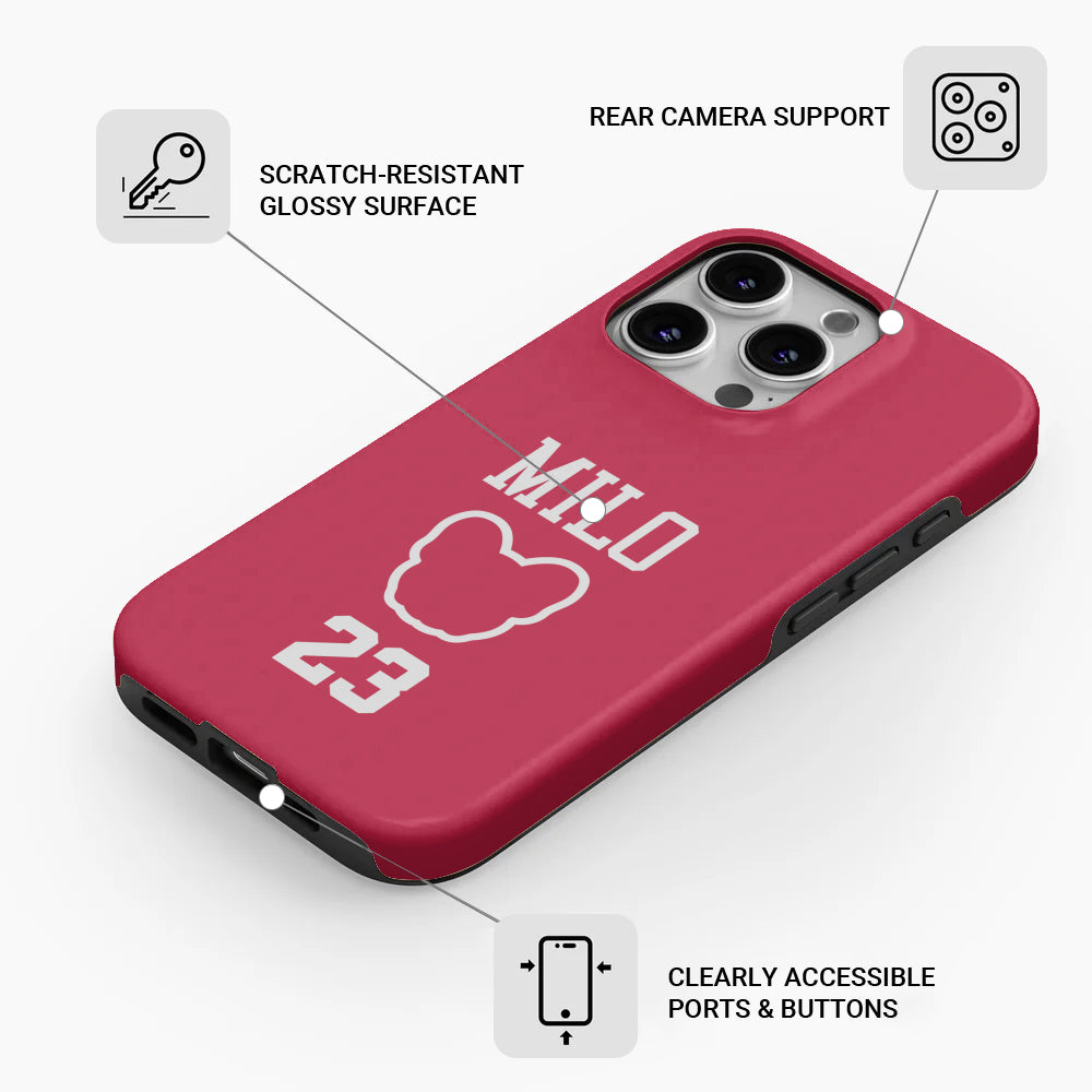 Pet-Lover Bruce - Personalized Dual-layer Phone Case for Daily Life