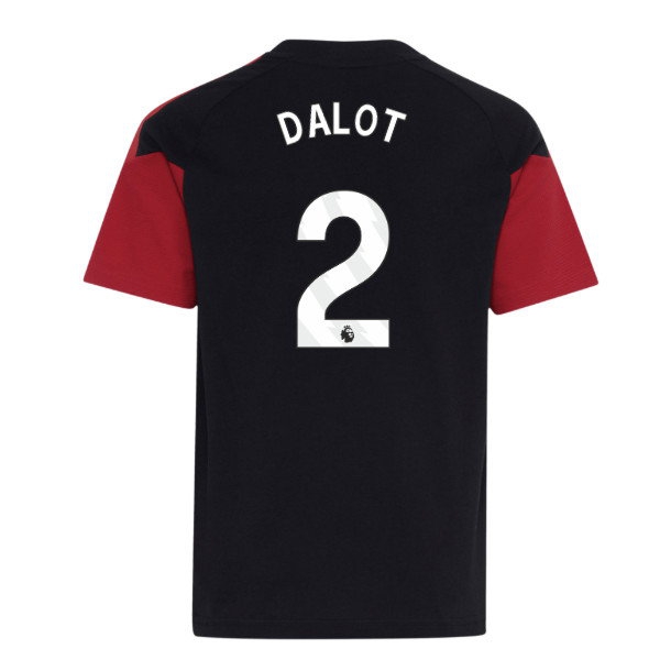 [DDJ] 2026-2027 Man Utd Tiro Training Tee (Black) - Kids (Dalot 2)