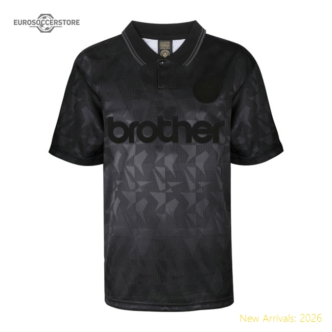 High-Quality Official Man City 1990 Blackout Retro Shirt
