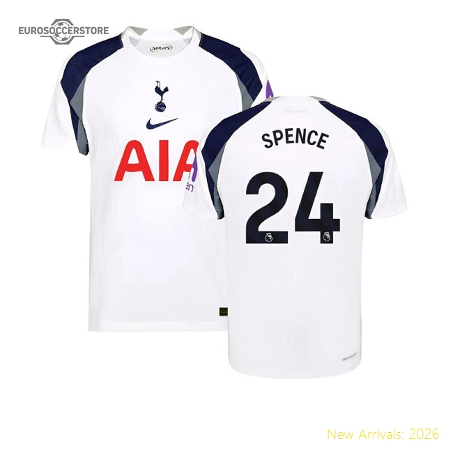 Premium-grade 2025-2026 Spurs Hotspur Authentic Home Shirt (spence 24)