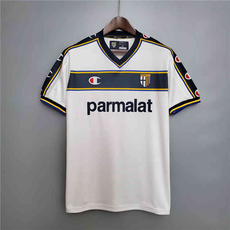 Official 02-03 PARMA CALCIO 1913 RETRO WHITE SOCCER SHIRT JERSEY