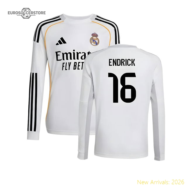 2025-2026 Real Madrid Home Premium Jersey Endrick Advanced Textile