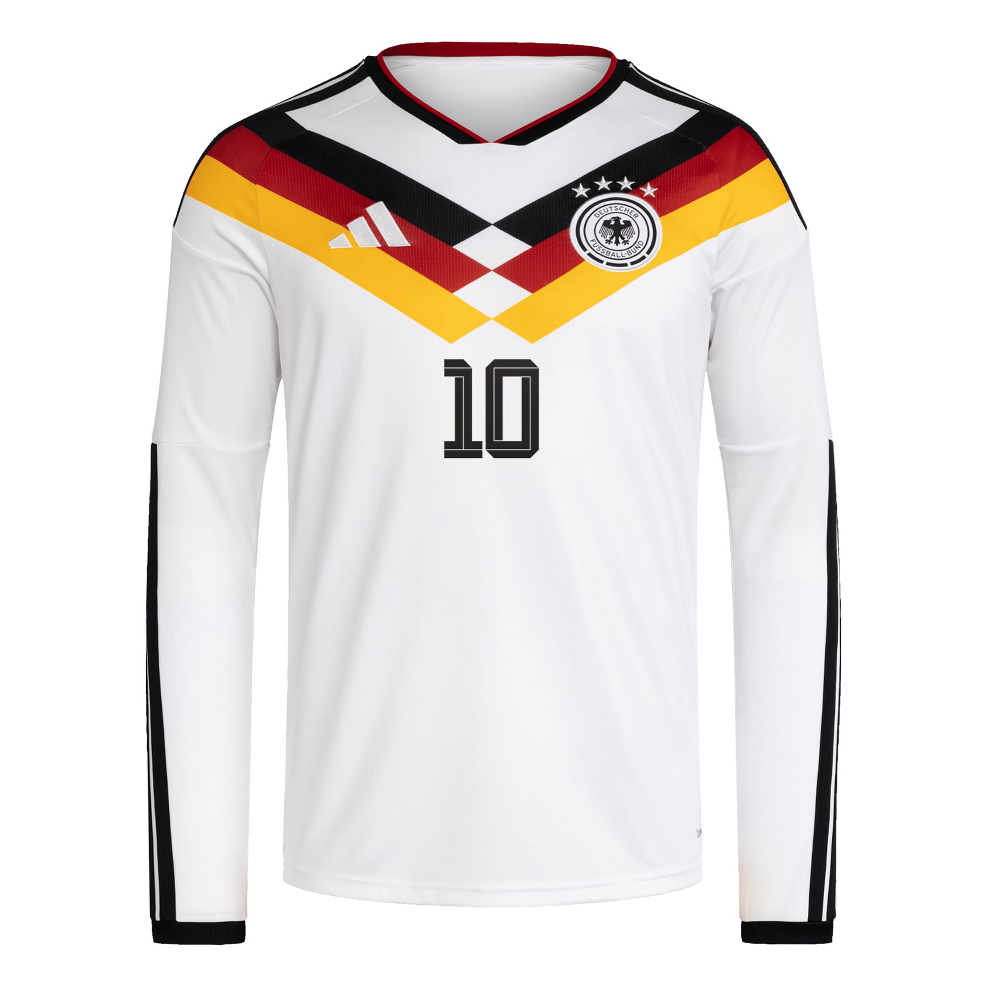 [SJH] Jamal Musiala #42 Germany National Team 2026 Home Replica Long Sleeve Jersey - White