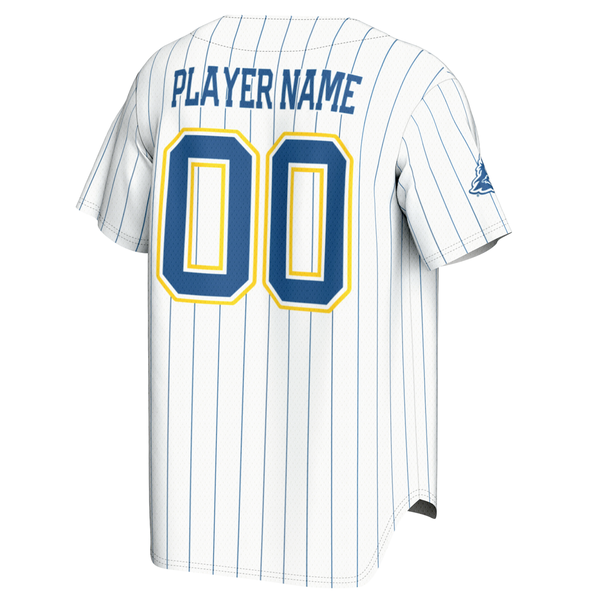 [NJP] Delaware Fightin' Blue Hens GameDay Greats Youth NIL Pick-A-Player Baseball Lightweight Jersey - White