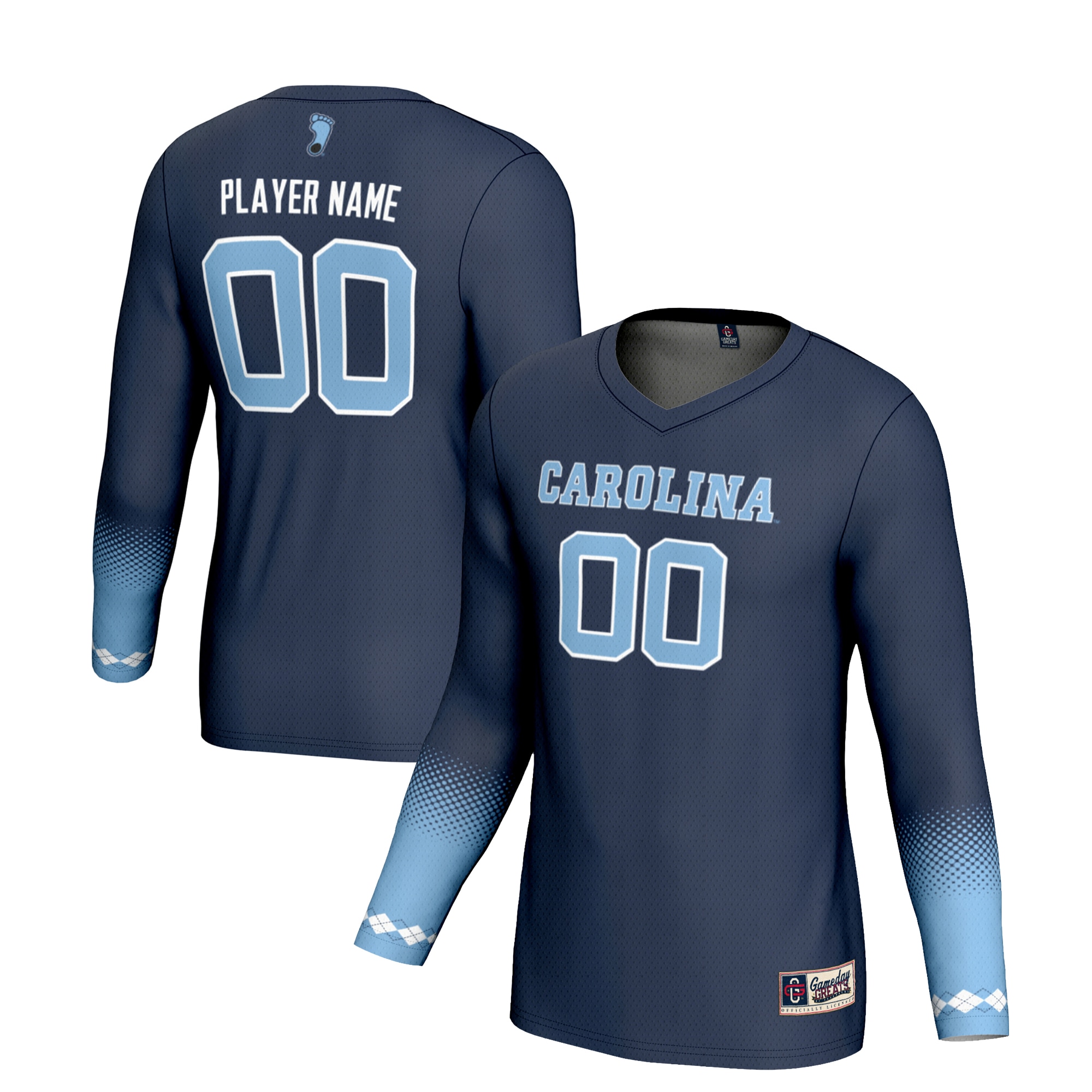 [NJP] North Carolina Tar Heels GameDay Greats Unisex Pick-A-Player NIL Women's Volleyball Lightweight Jersey - Navy
