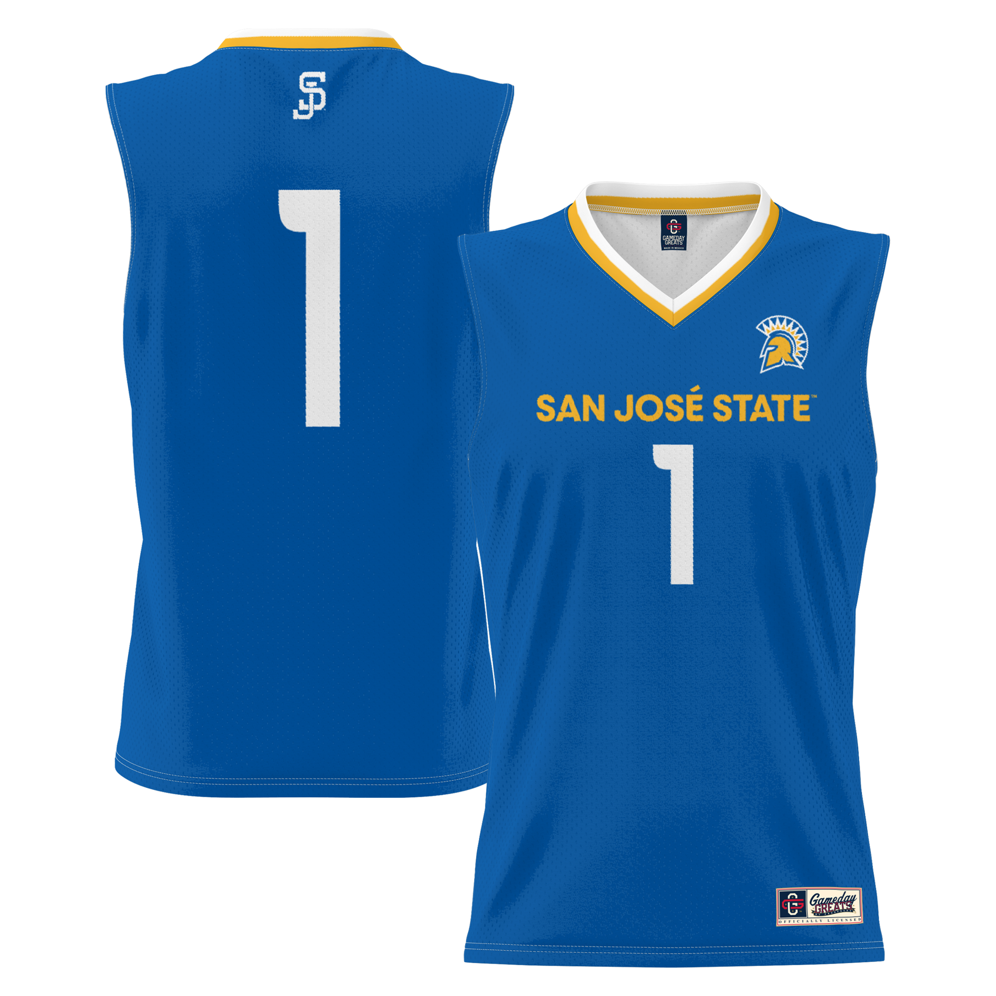 [DDG] Women's San Jose State Spartans GameDay Greats Lightweight Basketball Jersey - Royal