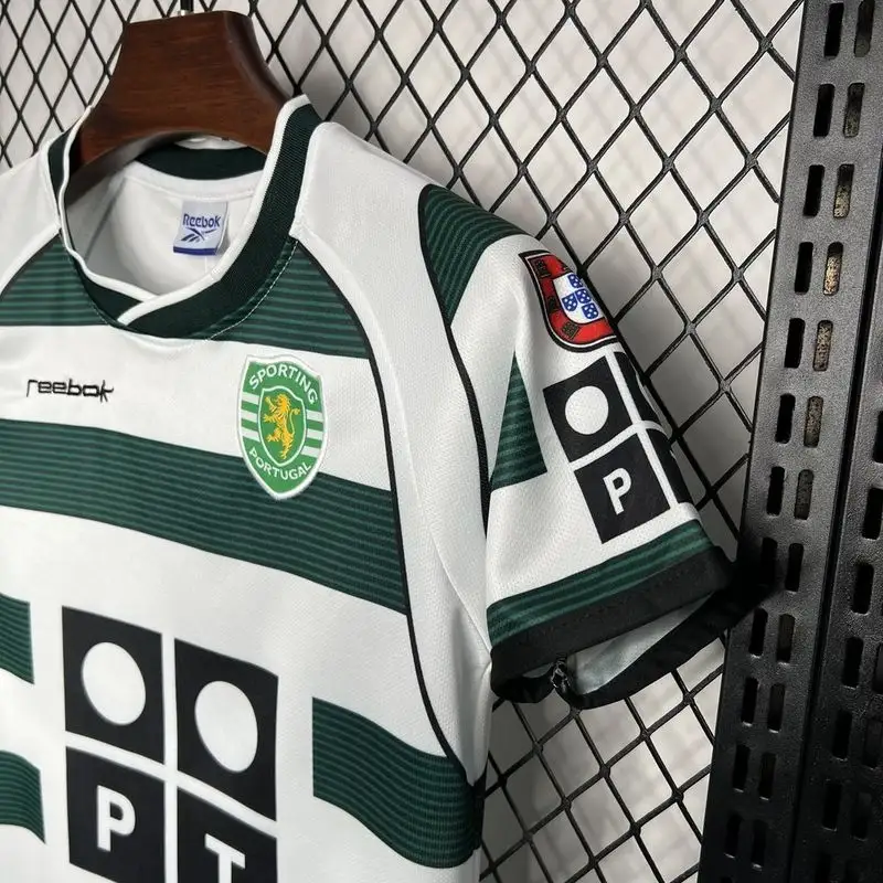 2001-2003 Kids Sporting Lisbon Jersey retro kit