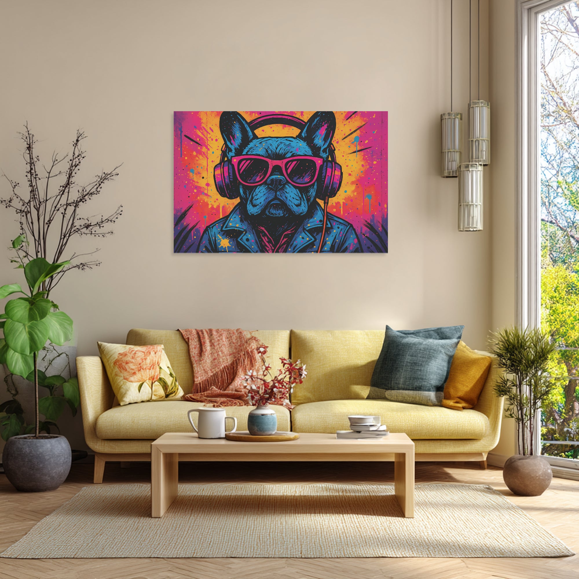 Piper - Adorable Frenchie canvas Wall Art