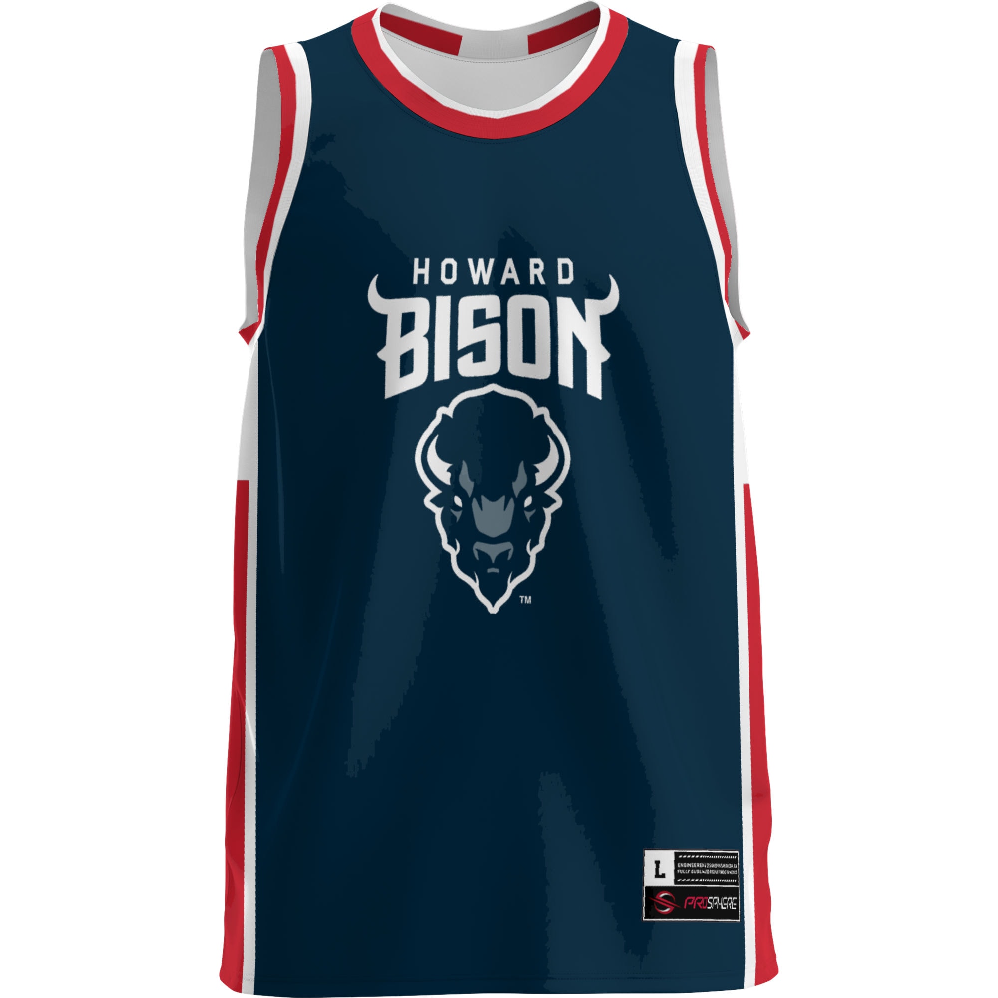[NJP] Howard Bison GameDay Greats Lightweight Basketball Jersey - Blue
