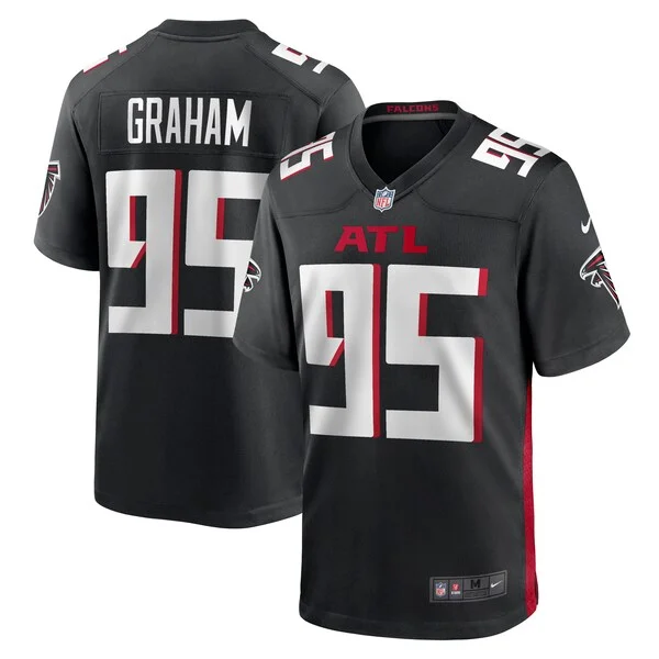 None Graham Atlanta Game Jersey - Black | NFL Player Jersey | NFL Foot