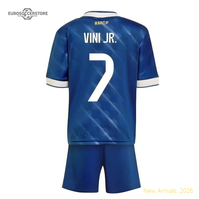 Luxury 2025-2026 Real Madrid Third Youth Kit (vini Jr 7)
