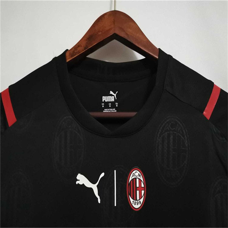 AC Milan 21-22 Away Black Soccer Jersey Football Shirt - Official