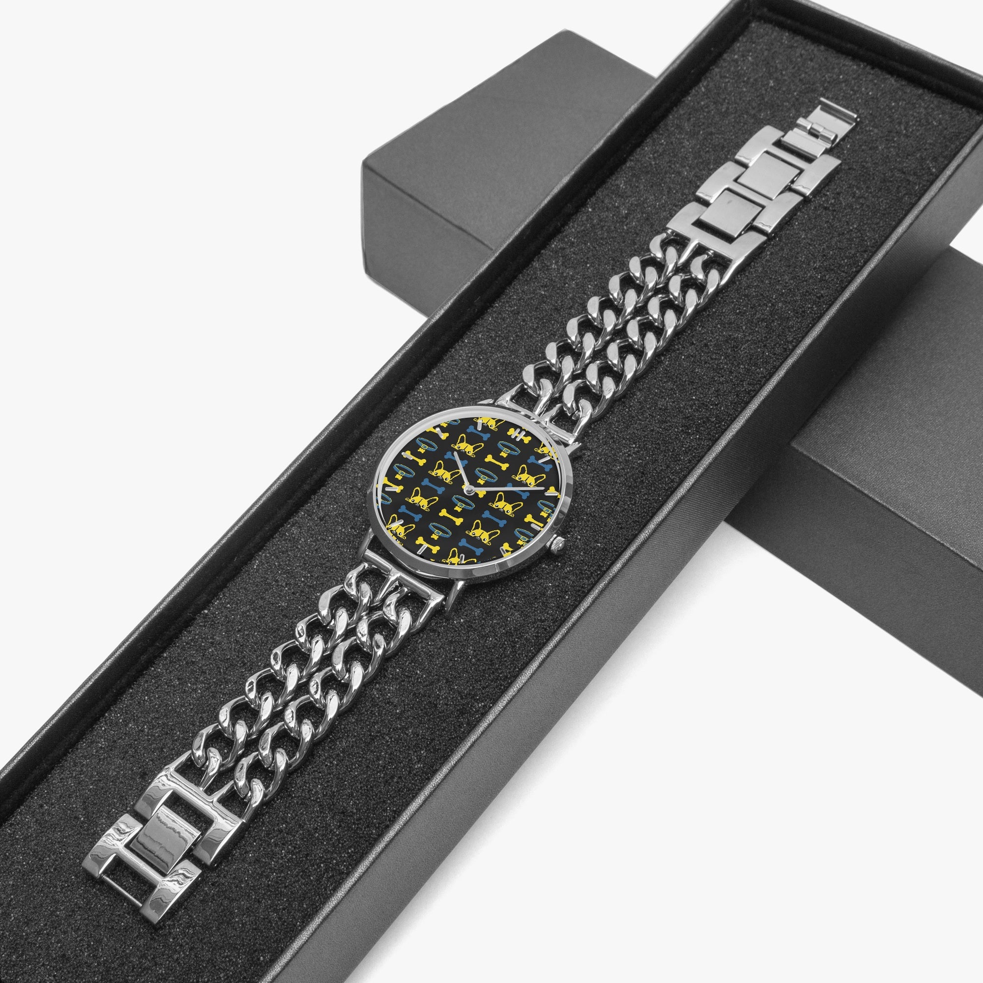 Bernette - Chic Hollow Strap Watch for Frenchie Lovers