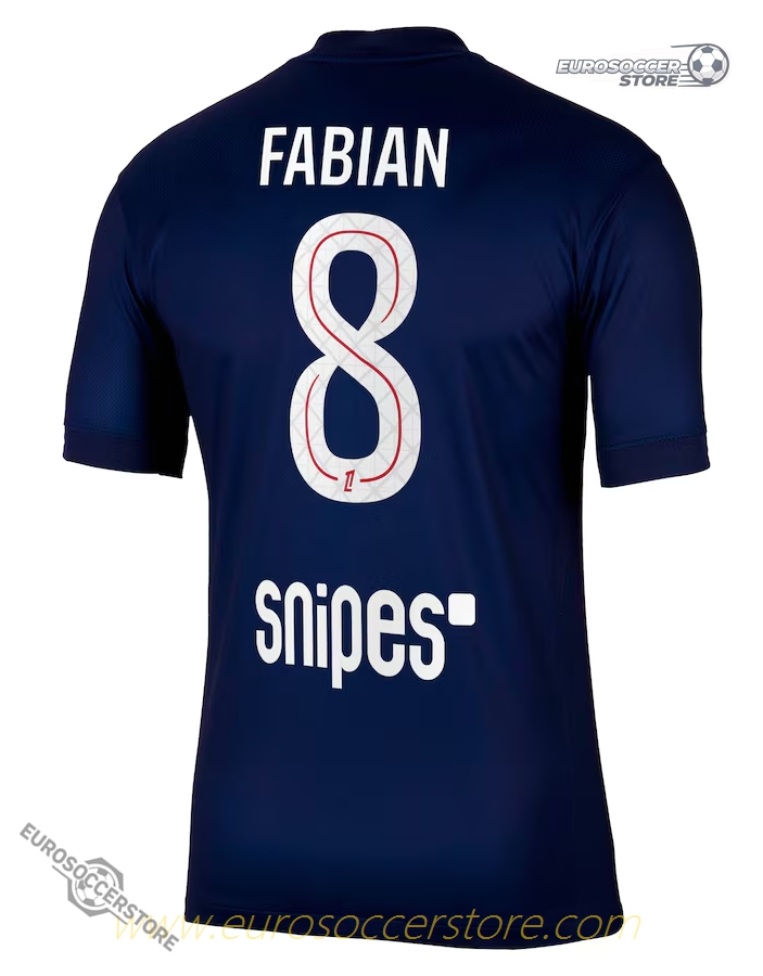 PSG Home Jersey 25-26 Featuring Fabian #8