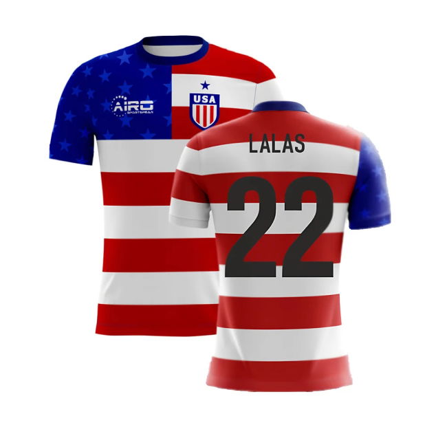 Lalas 22 USA Football Team Unique Item Home Collector Jersey (Kids)