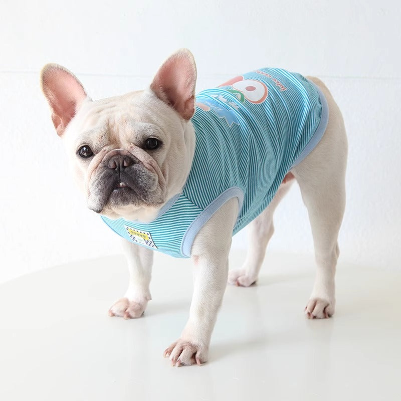 FrozTee Frenchie Polar Bear T-Shirt – Soft Breathable Summer Dog Tee