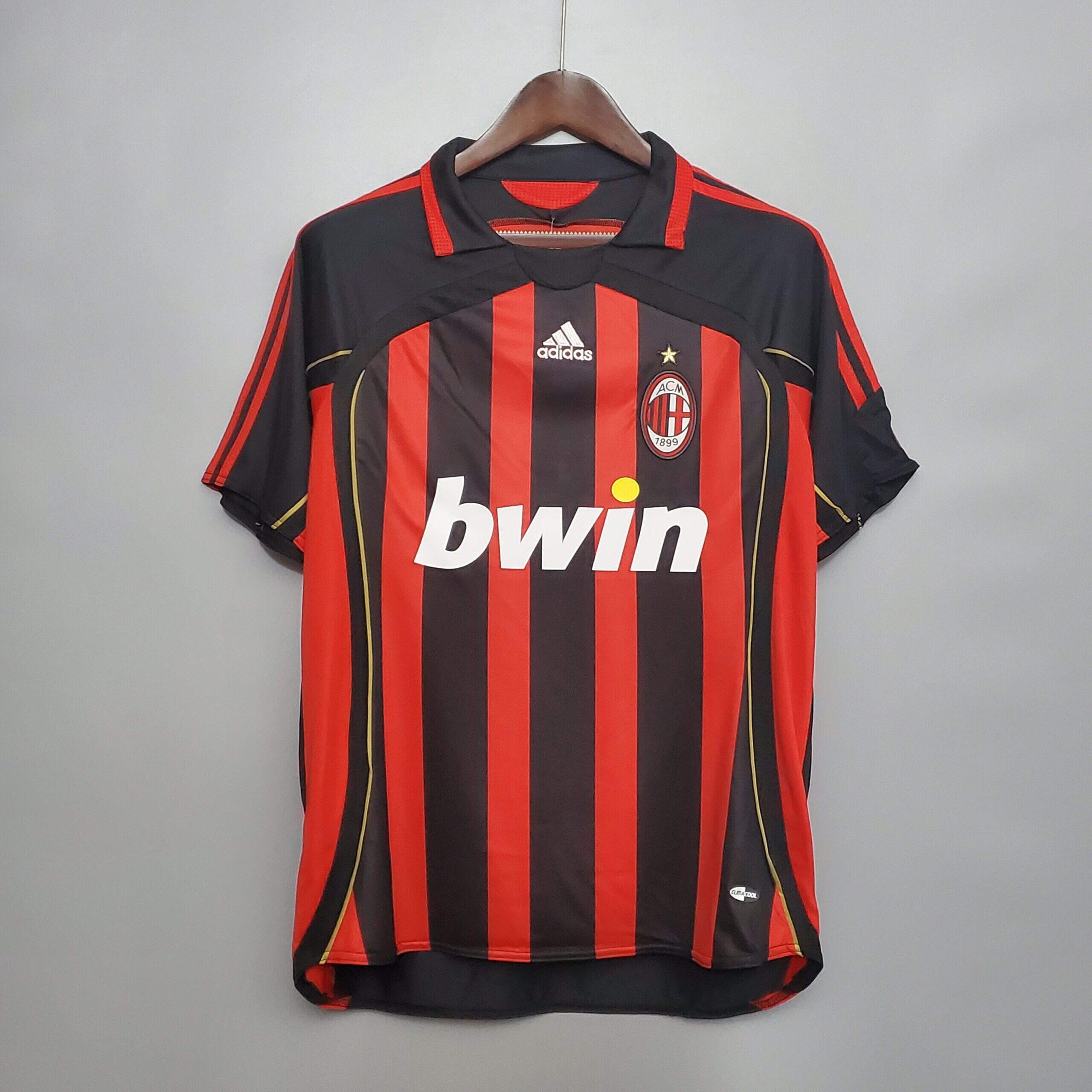 Cheap 2006-2007 AC Milan Home retro kit