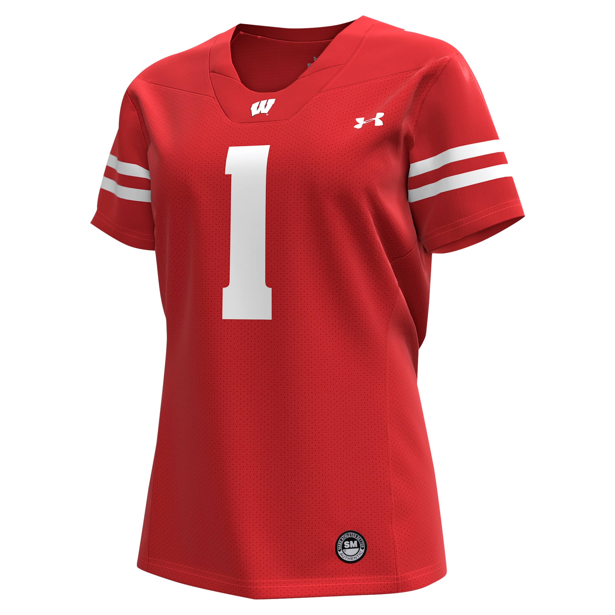 [DDG] Wisconsin Badgers Women's Replica Football Jersey - Red