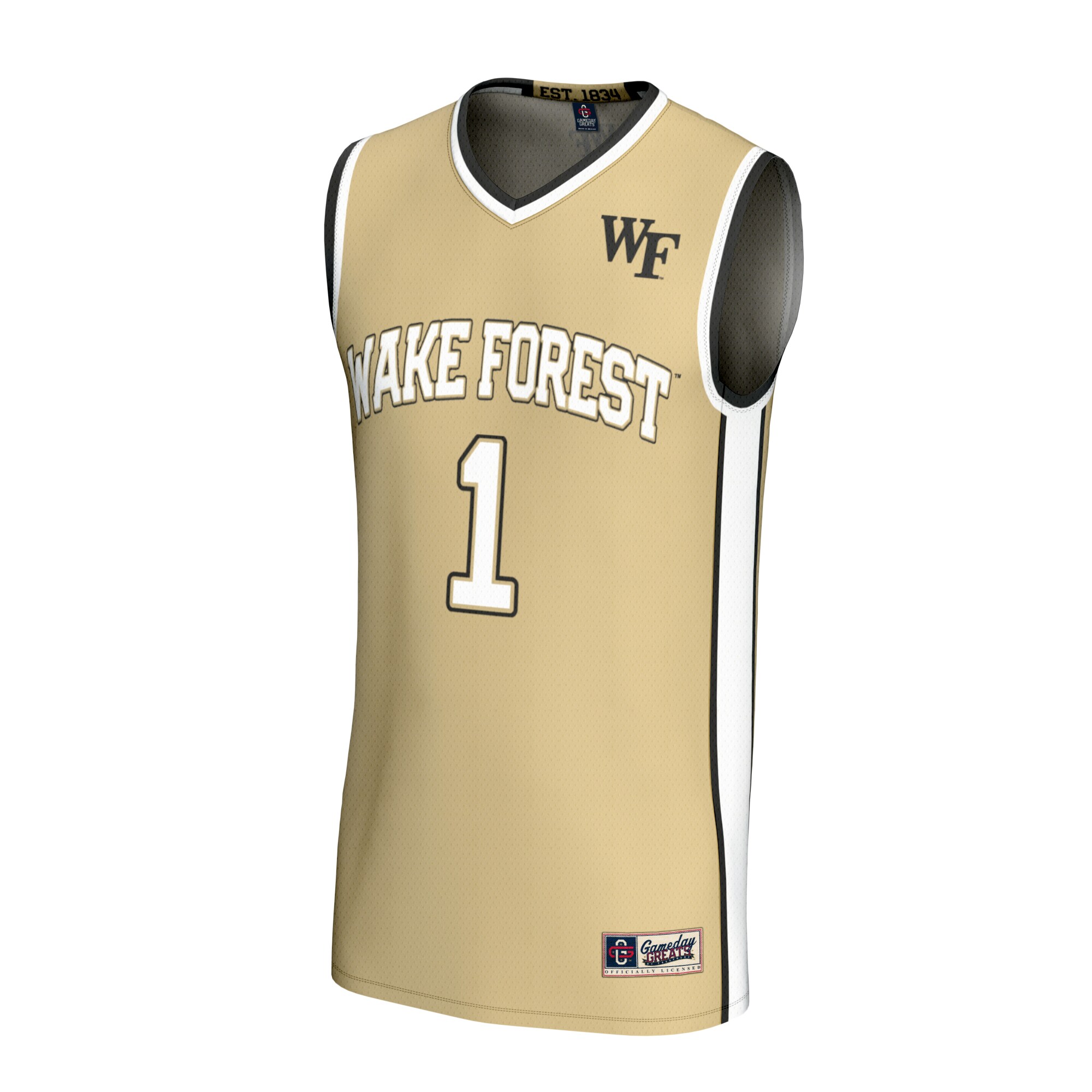 [DDG] Wake Forest Demon Deacons GameDay Greats Youth Lightweight Basketball Fashion Jersey - Gold