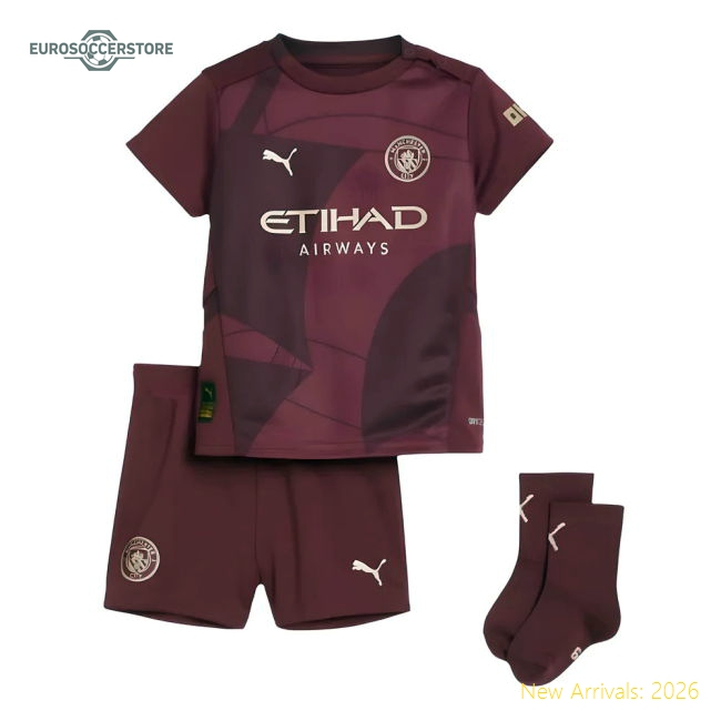 Hypoallergenic Man City Kids Jersey 2024-2025 Puma Drycell