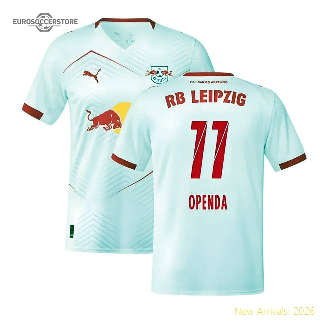 High-Quality 2025-2026 Red Bull Leipzig Home Shirt (Openda 11)