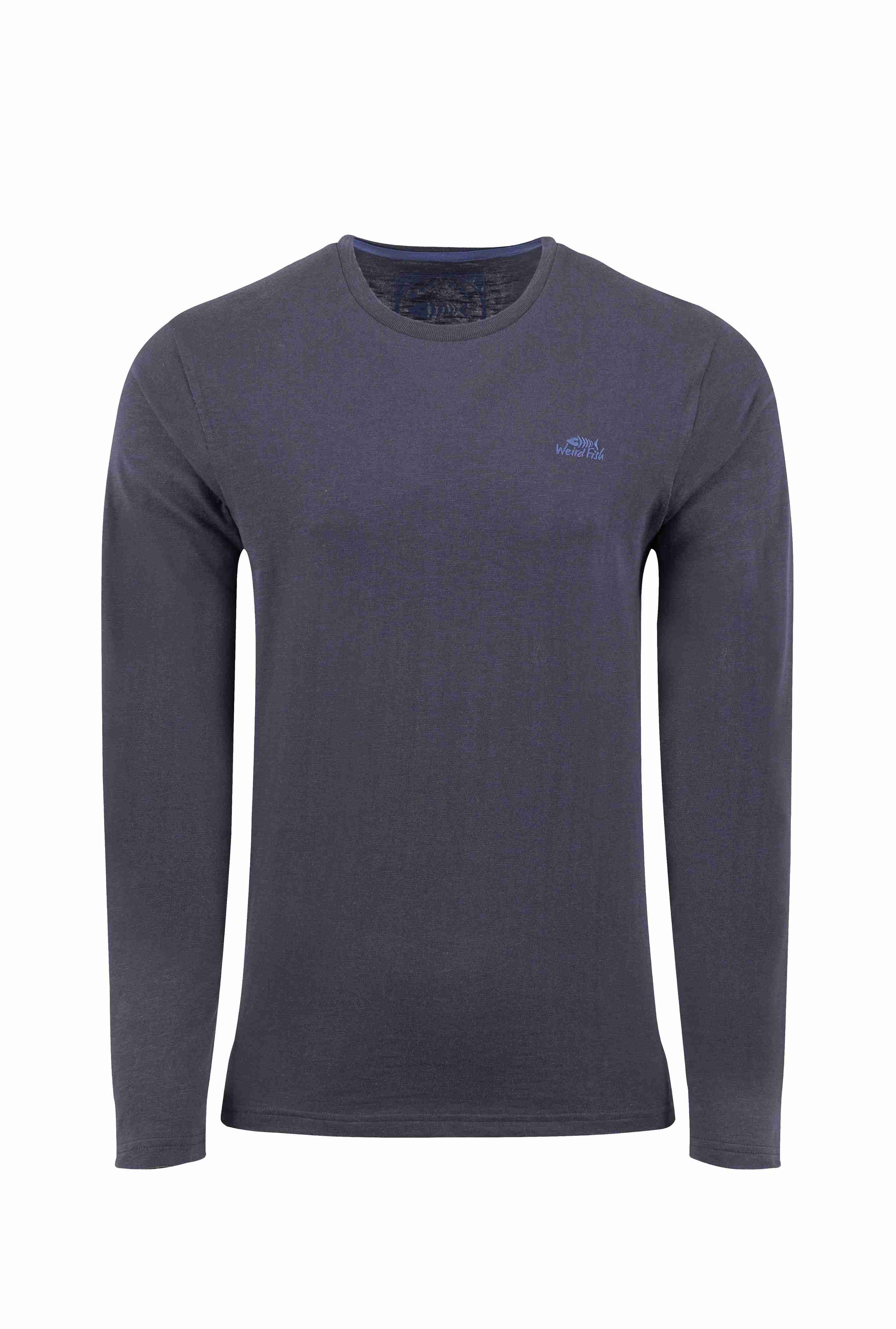 Fins Branded Long Sleeve T-Shirt Midnight