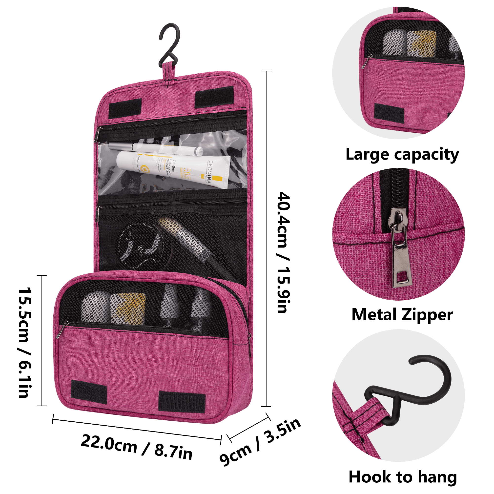 French Bulldog Sophie Cosmetic Travel Bag Useful Frenchie Gear